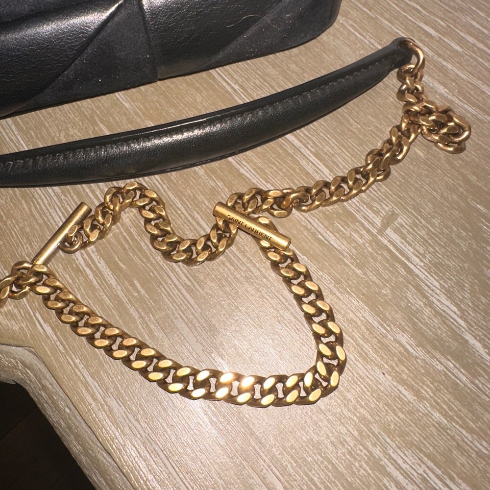 RARE🌹Saint Laurent Jamie bag suede leather YSL purse rive gauche patchwork bag - Picture 6 of 16